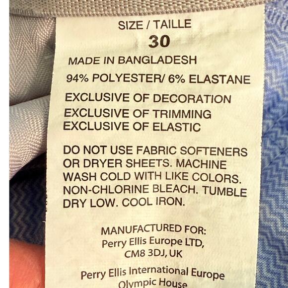 Callaway Golf Shorts Men's 30 Infinity Blue Chevron Stretch Waistband Opti-Dri - Picture 3 of 5